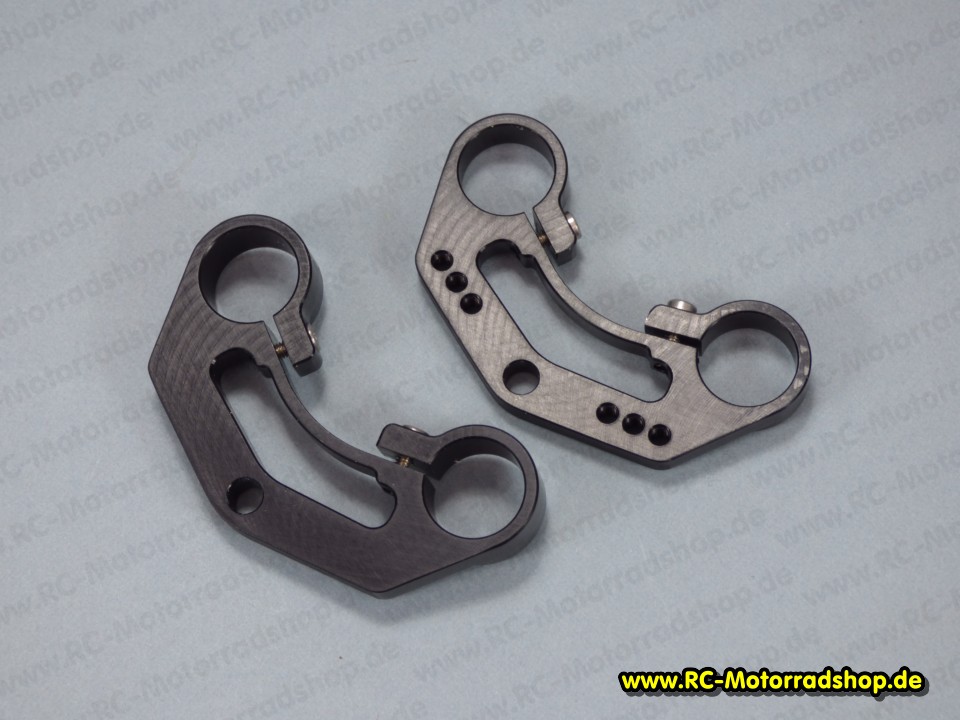 01004040: Satz Gabelbrücken ULTRALIGHT Alu schwarz (Mode 2) - lange Ausführung - für BK-Serie / EVO X 01004040